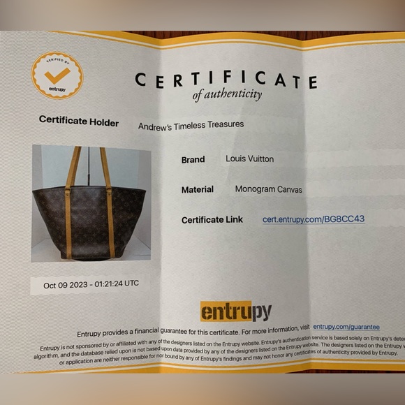 LOUIS VUITTON MONOGRAM SHOPPING SAC TOTE SHOULDER BAG - Picture 15 of 15